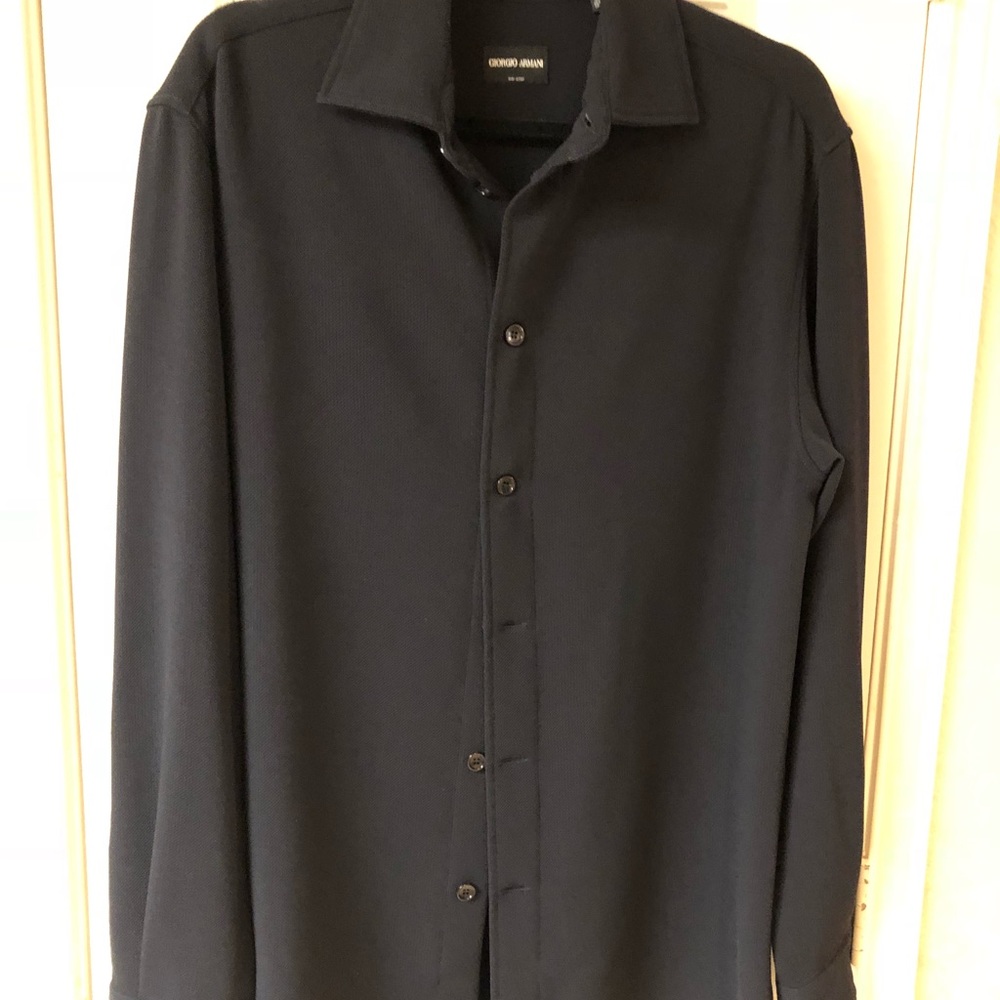 Giorgio Armani Men’s Navy Dress Shirt/Jacket S/40